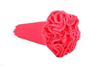 Krepový kornout růžový 601