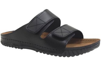 158M028 40 - BEFADO pánské kožené pantofle černé 158M028_43