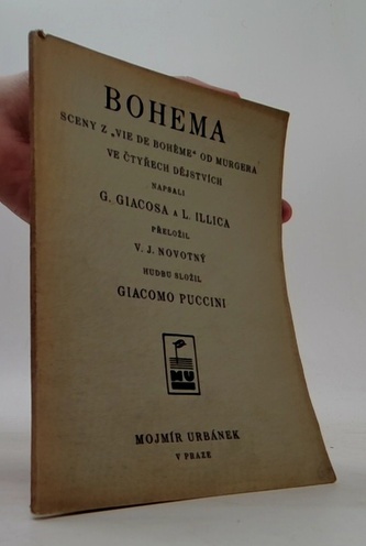 Bohema sceny z "vie de bohéme" od Murgera ve čtyřech dějstvích