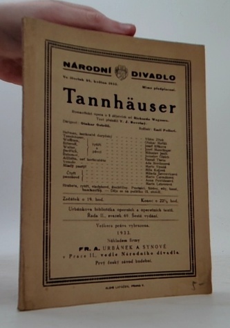 Tannhäuser , Romantická opera o 3 dějstvích