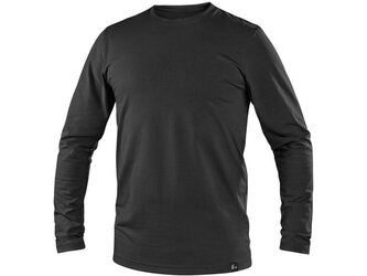 Tričko CXS SIMON, dlouhý rukáv, černé, vel. 2XL