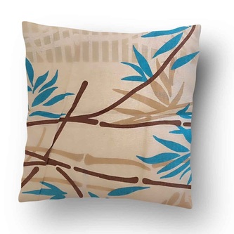 Povlak na polštářek Flóra hnědá 40x40 cm (18) - zvýhodněný produkt