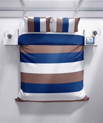 Bavlněné povlečení Pruhy modré Bavlněné povlečení Pruhy modré