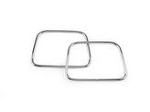 Kovová ucha na tašky 8x11 cm - 2 ks - 1 nikl