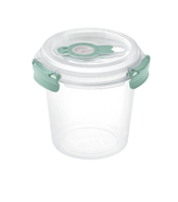 Dóza na potraviny FRESH SYSTEM 0,64 l kulatá, s mističkou a ventilem transp/zelená
