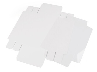 Papírová krabice s průhledným víkem - 10 ks - 1 bílá