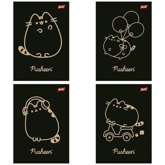 Zeszyt A5/60K kratka laminowany Pusheen (10szt)