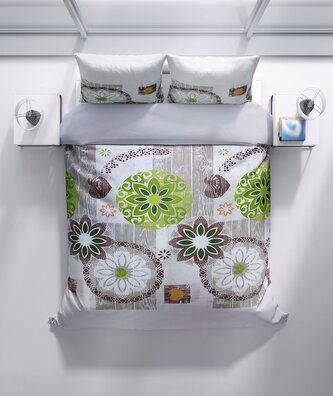 Bavlněné povlečení Zelené mandaly