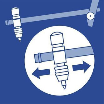 Kružítková sada "Mars comfort 552", 3 ks, STAEDTLER 552 01