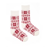 Dětské vlněné ponožky merino Vlnáč Vločka Bílé S (25 - 30)