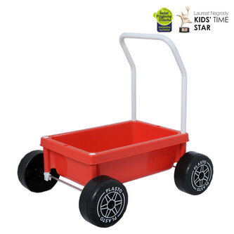 PLASTO Chodzik Wózek z cichymi kołami Od 10 mc Kolor czerwony PLA1068