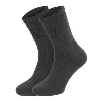 Mil-Tec - Skarpety Merino - 2 Pary - Czarne - 13006302 - 39-41