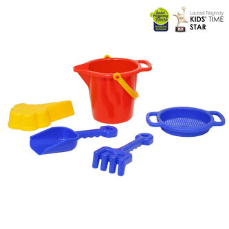 PLASTO Wiaderko z akcesoriami do piasku 5 elementów PLA1509