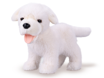 Labrador plyšový 23cm stojící bílý 0m+