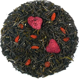 Goji - Malina - černý aromatizovaný čaj, balení 1 kg Goji - Malina - černý aromatizovaný čaj, balení 1 kg