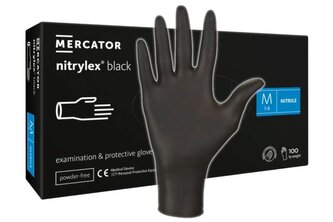 Mercator Nitrylex Black černé M 100 ks