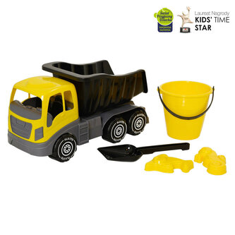 PLASTO Wywrotka 40cm z akcesoriami do piasku, 5 elementów PLA1513