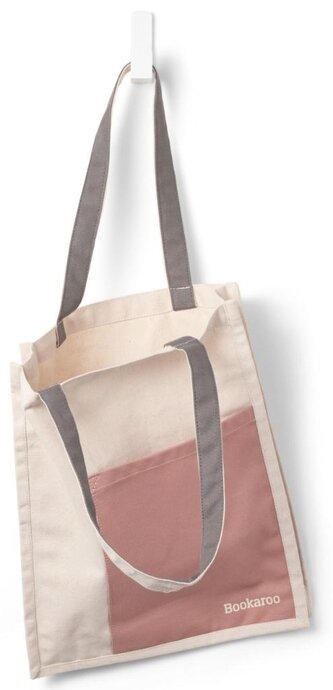 Bookaroo Torba bawełniana Blush&Charcoal;