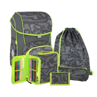 Školní brašna - 6dílná sada COSMO - T-Rex