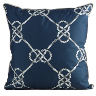 Dekorační vzorovaný venkovní polštář s výplní MARINE modrá 45x45 cm Mybesthome