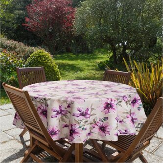 Venkovní vzorovaný ubrus FLOWERS I. O 150 cm Mybesthome