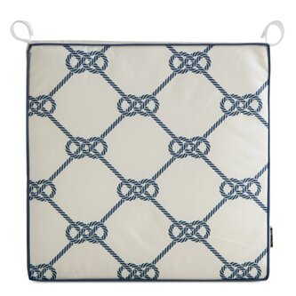 Zahradní podsedák na židli MARINE bílá 42x42x4 cm Mybesthome