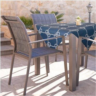 Venkovní vzorovaný ubrus MARINE modrá 85x85 cm Mybesthome