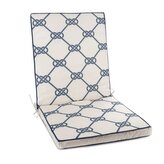 Zahradní podsedák na židli s opěrkou MARINE bílá 42x42x94 cm Mybesthome