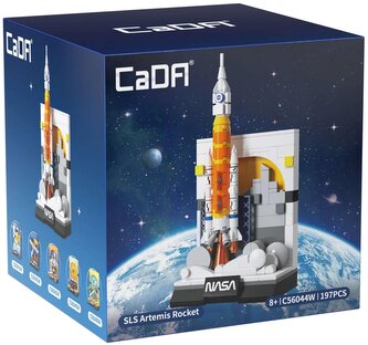 Klocki CADA. NASA wystawa rakieta kosmiczna SLS Artemis 197 elementów