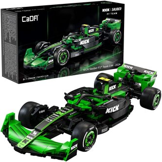 Klocki CADA. Auto sportowe wyścigowe F1 Kick Sauber 314 elementów
