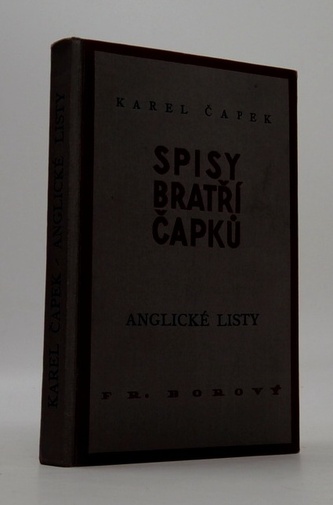 Spisy bratří Čapků - Anglické listy