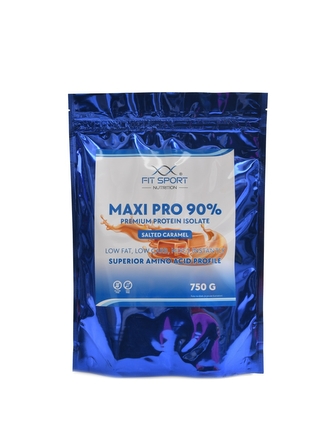 FitSport Nutrition - Maxi Pro 90% premium protein isolate 750 g - kokos bílá čokoláda