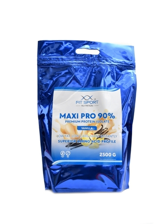 FitSport Nutrition - Maxi Pro 90% premium protein isolate 2500 g - kokos bílá čokoláda