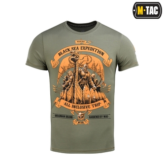 Tričko s potiskem M-Tac Black Sea Expedition - olivové, XXL