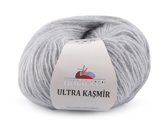 Pletací příze Ultra Kasmir 50 g - 1 ks - 10 (56815) šedá světlá