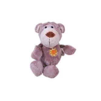 medvídek s karabinou s výšivkou