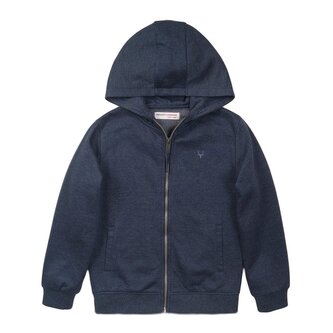 Mikina chlapecká celorozepínací s kapucí, Minoti, 3BZTHRU 10, modrá - 134/140