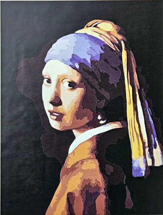 Malowanie po numerach 40x50cm Dziewczyna F233