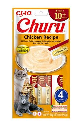 Churu Cat Senior 10+ Chicken Recipe 4x14g