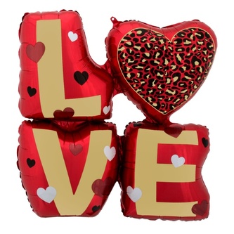 Foliový balonek nápis LOVE, 73 cm