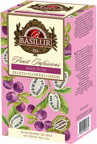 BASILUR Fruit Noni Plum přebal 20x2g