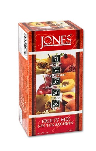 JONES Variace No.25 Black Fruity Mix přebal 5x5x2g