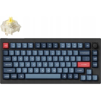 Keychron V1 herní klávesnice (US) (Gateron Jupiter Banana switch) černá