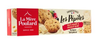 La Mére Poulard Tradition Fruits Rouges & Chocolat Blanc papír 120 g