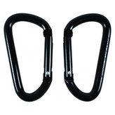 Černá karabina, 8mm, 2 ks, BCB