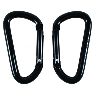 Černá karabina, 8mm, 2 ks, BCB