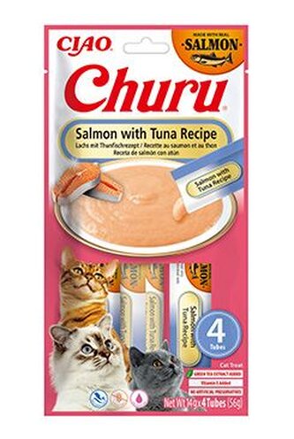 Churu Cat Salmon with Tuna Recipe 4x14g