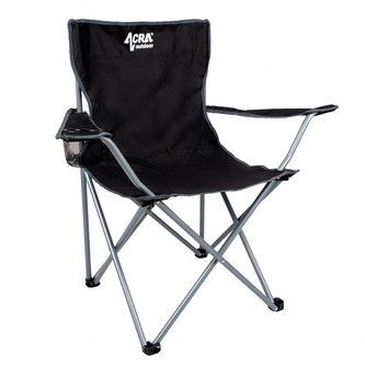 Skládací křeslo Acra s obalem - černé