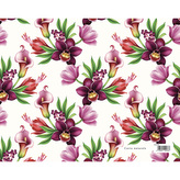 Dárkový balicí papír FLORENTIA 70x100 cm - fialové květy