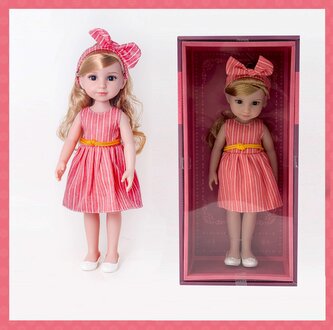 PLEJO Panenka v červených šatech 38 cm